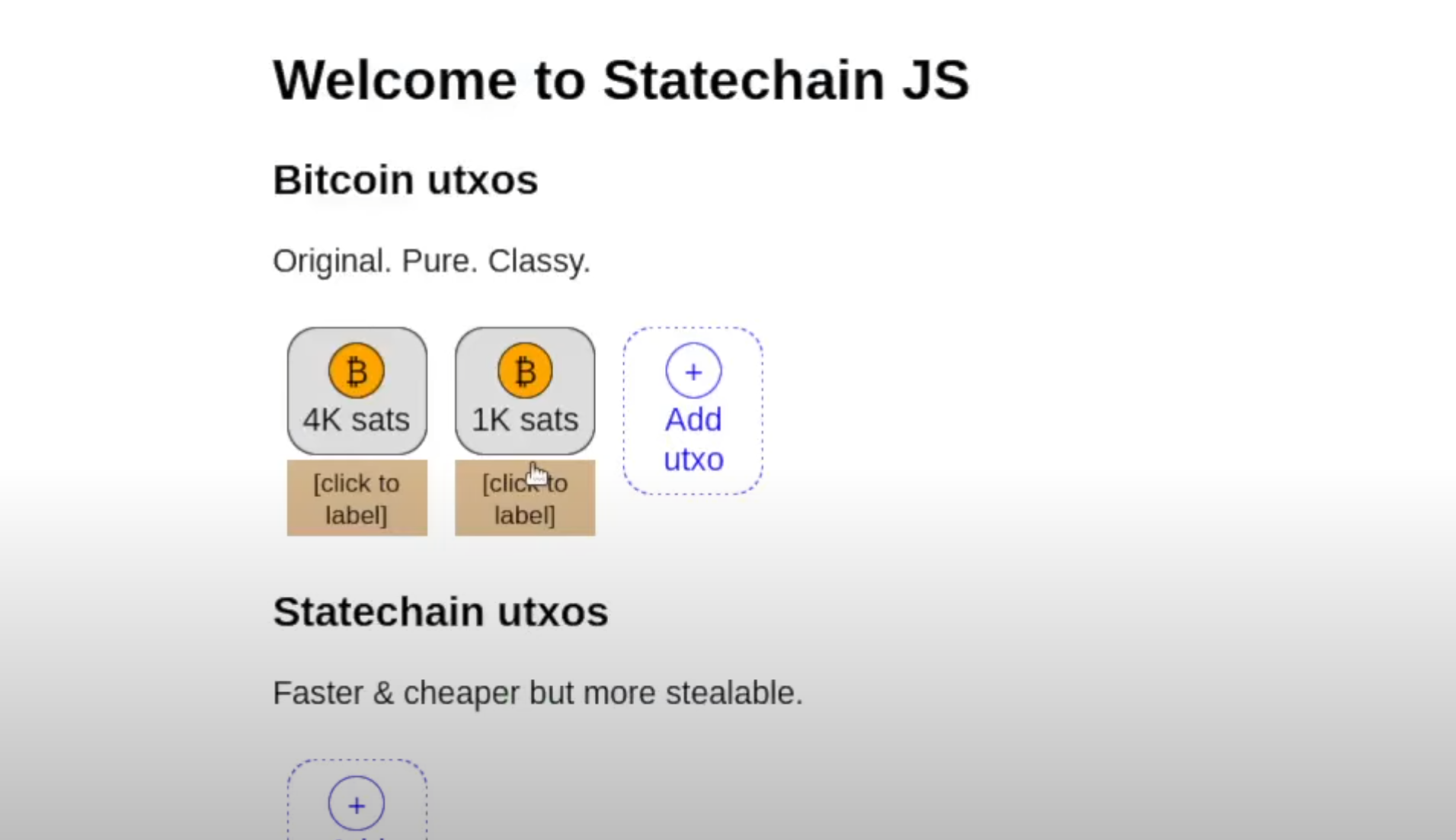 StatechainJS: Like Ecash but If Operator Goes Down You Can Recover Your Sats