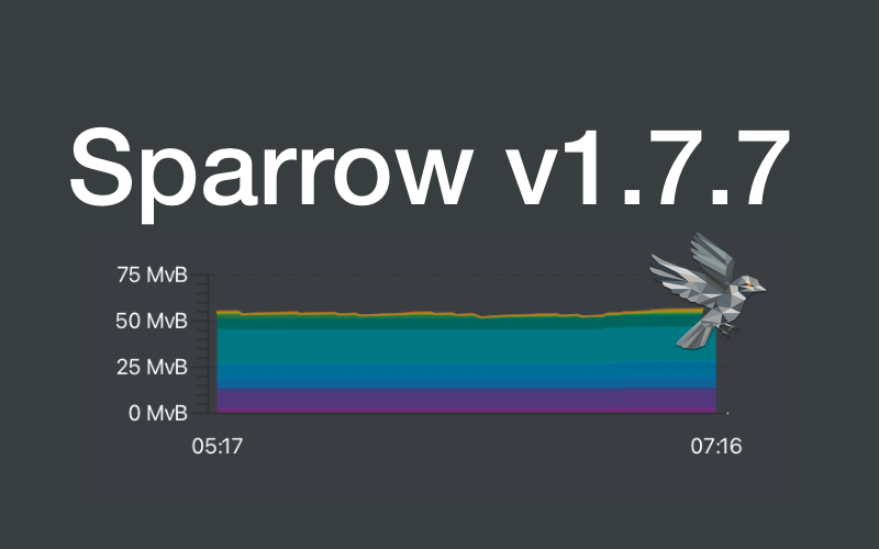 Sparrow v1.7.7: High Fee Environment Improvements & More
