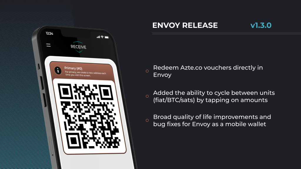 Envoy Wallet v1.3.0: Redeem Azteco Vouchers with a Single QR Scan