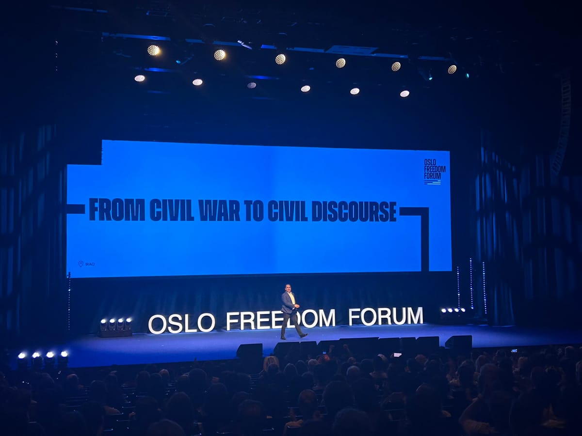 Oslo Freedom Forum 2024 - Day 1 Livestream