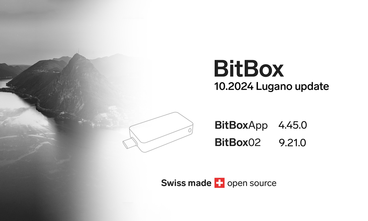 BitBox 10.2024 Lugano Update: Sending to Silent Payments & MiniTapscript