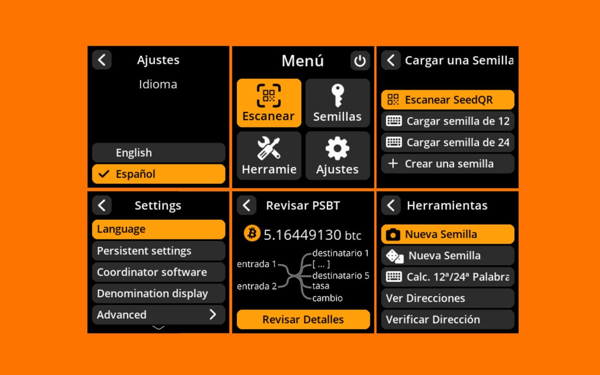 SeedSigner v0.8.5: En Español (First Multilingual Release)