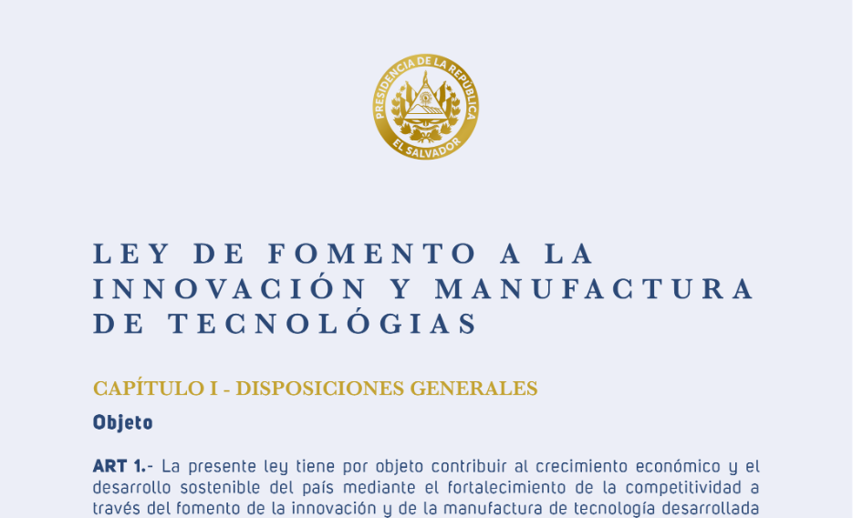 El Salvador To Eliminate All Taxes On Technology Innovations, Establishes A National Bitcoin Office