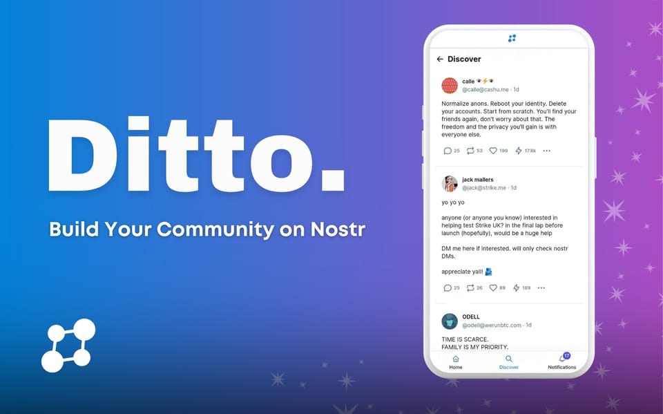 Ditto: A Nostr Community Server