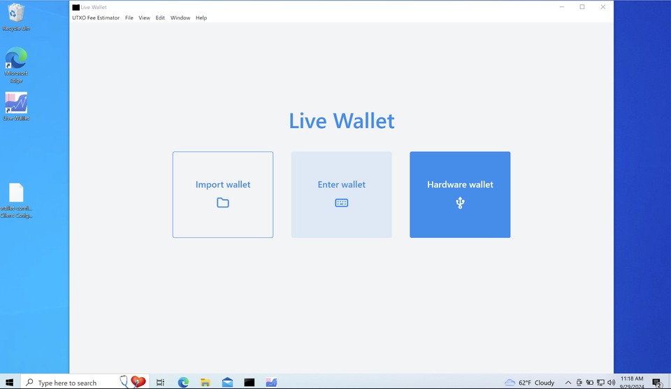 Live Wallet v0.9.0: Windows and Linux Redhat Builds