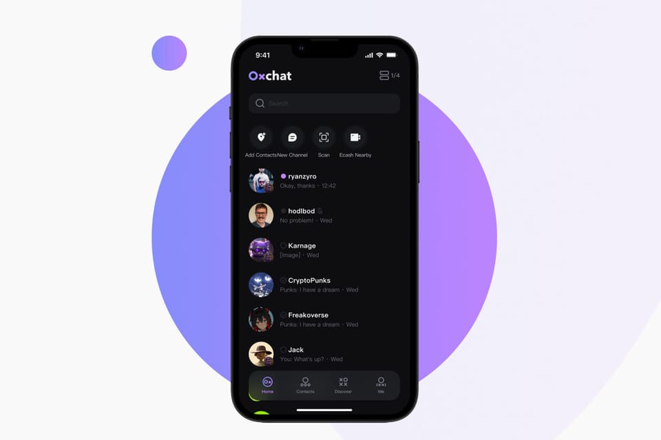 0xChat v1.4.0: Enhanced UX for Telegram-like Experience